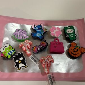 Group of 9 Jibits for croc style shoes